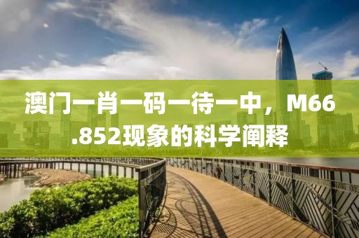澳门一肖一码一待一中，M66.852现象的科学阐释