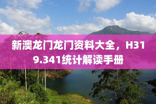 新澳龙门龙门资料大全，H319.341统计解读手册