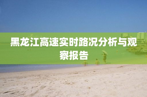 黑龙江高速实时路况分析与观察报告