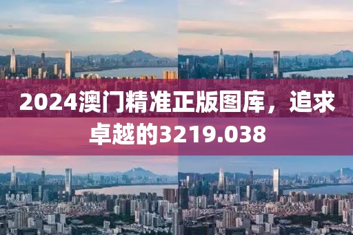 2024澳门精准正版图库，追求卓越的3219.038