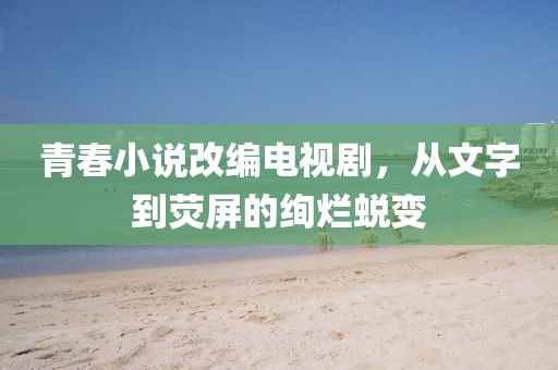 青春小说改编电视剧，从文字到荧屏的绚烂蜕变
