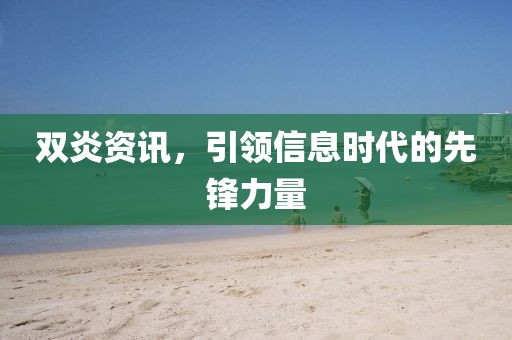 双炎资讯，引领信息时代的先锋力量