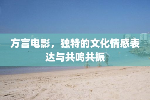 方言电影，独特的文化情感表达与共鸣共振