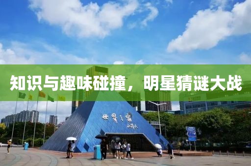 知识与趣味碰撞，明星猜谜大战