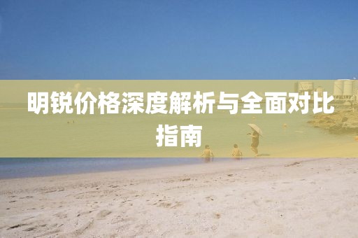 明锐价格深度解析与全面对比指南