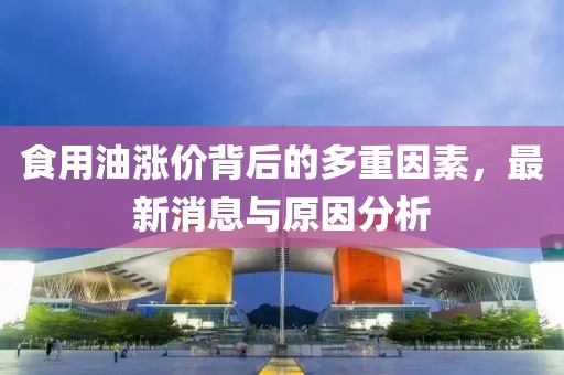 食用油涨价背后的多重因素，最新消息与原因分析